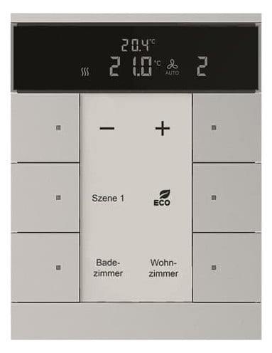 Busch-Jaeger Busch-Jaeger HVAC-Gerät 6-fach, BE, Aluminium-Silber SBR/U6.0.11-83