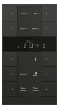 Busch-Jaeger HVAC-Gerät 10-fach, BE, schwarz, matt SBR/U10.0.11-885