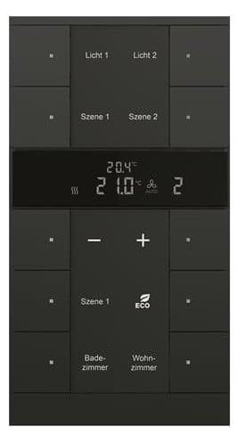 Busch-Jaeger Busch-Jaeger HVAC-Gerät 10-fach, BE, schwarz, matt SBR/U10.0.11-885