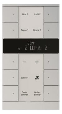 Busch-Jaeger HVAC-Gerät 10-fach, BE, Aluminium-Silber SBR/U10.0.11-83