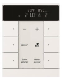 Busch-Jaeger HVAC/CO2-Gerät 6-fach, BE, studio/weiß SBC/U6.0.11-884