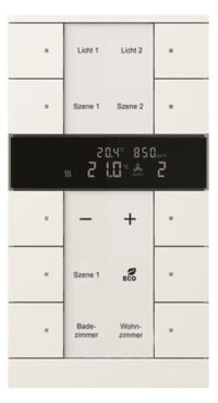 Busch-Jaeger HVAC/CO2-Gerät 10-fach, BE, studio/weiß SBC/U10.0.11-884
