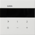 Gira 2320112 UP-Radio IP Flächenschalter Reinweiß glänzend
