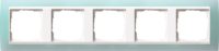 Gira Abdeckrahmen 5f.opak mint für reinweiß Event 0215395