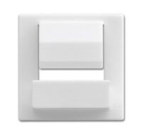 Busch-Jaeger Zentralscheibe stud/weiß PowerDock USB 6477-84