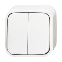 Busch-Jaeger Serienschalter reinweiß 2601/5 Aufputz/11W-503