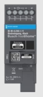 Busch-Jaeger Busch-Jaeger Binäreingang free@home Reiheneinbaugerät BI-M-4.230.1.11 2TE 4-fach