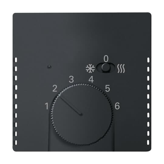 Busch-Jaeger Busch-Jaeger Temperaturreglerabdeckung schwarz matt 1795 HKEA-885