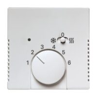 Busch-Jaeger Temperaturreglerabdeckung Aluminium-Silber 1795 HKEA-83