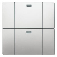 Busch-Jaeger Bedienelement 2-fach edelstahl 6732-866