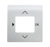 Busch-Jaeger Zentralplatte Zeitschalt matt Timer 6435-783 alu-si