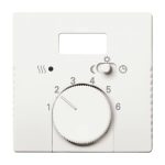 Busch-Jaeger Zentralscheibe stws matt Temp Regl mit Nachtabs 1795 TA-884