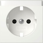 Gira Abdeckung. SCHUKO-Steckdose BSF + SH Reinweiß 492303