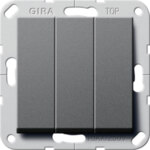 Gira Wippschalter Ein Aus 3-fach anthrazit 283028