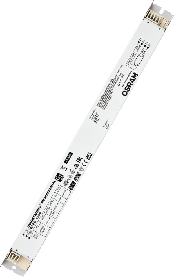 Osram QTP5 1x80W 220-240V UNV1 280x30x21 QUICKTRONIC PROFESSIONAL Vorschaltgerät