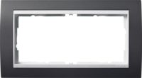 Gira Abdeckrahmen 2f.o.MS anthrazit für reinweiß Event 1002328