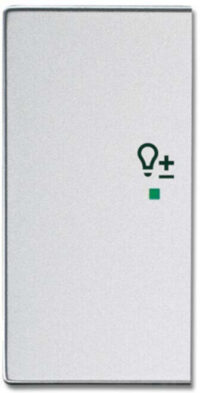 Busch-Jaeger Wippe 2-f li Symbol Dimmer Aluminium-Silber 6234-21-83