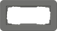 Gira Abdeckrahmen 2fach o.M Dklgrau/Anthrazit 1002423
