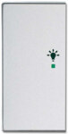 Busch-Jaeger Wippe 2-f li, Symbol Licht Aluminium-Silber 6231-21-83