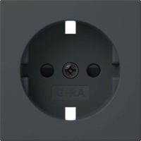 Bild vom Produkt: Gira Abd. SCHUKO-Steckdose SH Anthrazit 492128