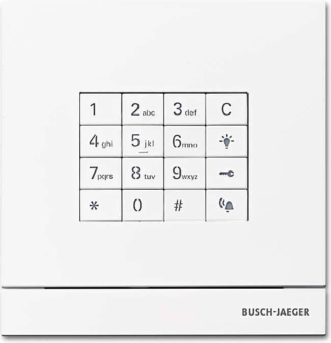Busch-Jaeger Busch-Jaeger Zutrittskontrolle außen studioweiß-matt Taste 83100/71-664