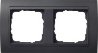 Gira Abdeckrahmen 2fach anthrazit f.anth.ZL,bruchsich. 021208