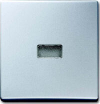Busch-Jaeger Wippe Aluminium-Silber Kontroll-Wechsel 2107-33