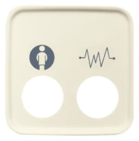Busch-Jaeger Zentralscheibe weiß Diagnostik-/Steckkon 2548-020 E-212