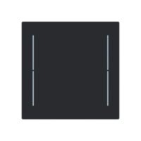 Busch-Jaeger Tastwippe KNX free@home schwarz Busch-art linear LFW/A.1.70.11-45m Kunststoff