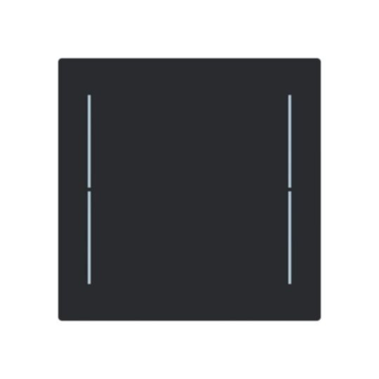 Busch-Jaeger Busch-Jaeger Tastwippe KNX free@home schwarz Busch-art linear LFW/A.1.70.11-45m Kunststoff