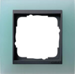 Gira Abdeckrahmen 1-fach opak mint mit anthrazit ZL, Event 021185