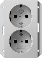 Gira SCHUKO-Steckdose 2-f. SH f.UP-Dose 1-f.gr 2731015 – Bild 2