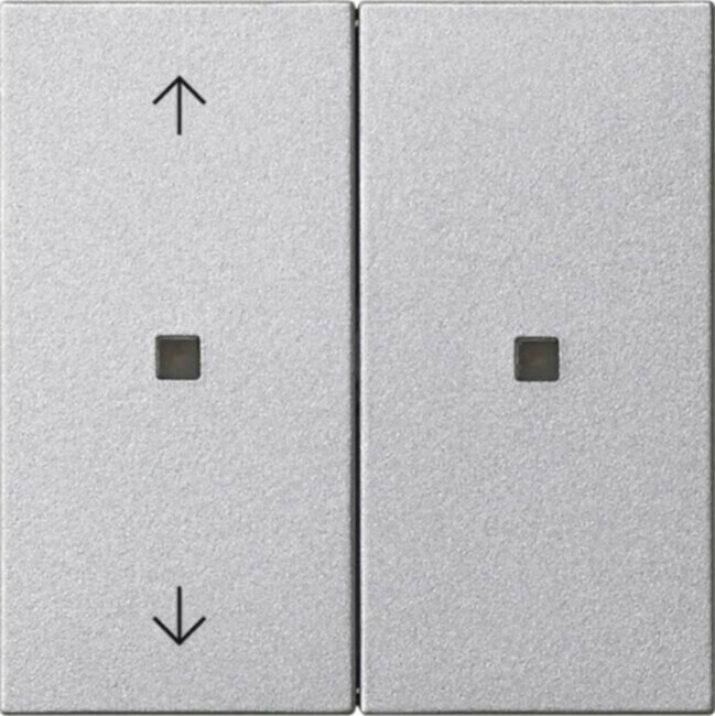Gira Gira KNX RF Bedienaufsatz 2-f. Aluminium 510826