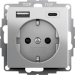 Gira SCHUKO SH USB-Spannungsv. 2-fach Typ A/C 2459600