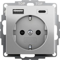 Gira SCHUKO SH USB-Spannungsv. 2fach Typ A/C 2459600