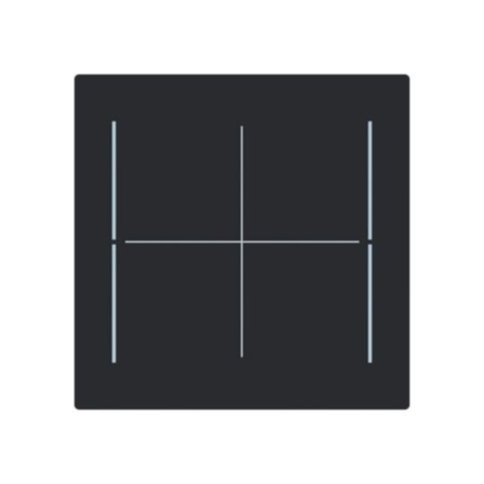 Busch-Jaeger Busch-Jaeger Tastwippe KNX free@home schwarz Busch-art linear LFW/A.4.70.11-45m Kunststoff
