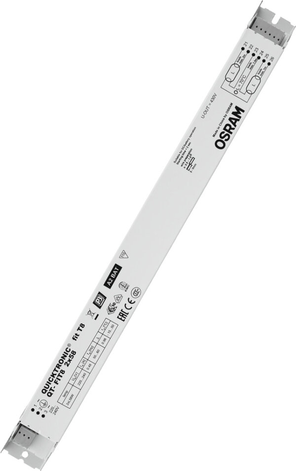 Osram QT-FIT8 2x58W 220-240V UNV1 360x30x28 QUICKTRONIC Vorschaltgerät