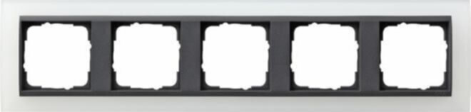 Gira Gira Abdeckrahmen 5f.opak ws m.anth.ZL, Event 021524