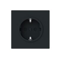 Busch-Jaeger Steckdose 1-fach schwarz matt Unterputz mit BS 23 EUCB-45M IP20