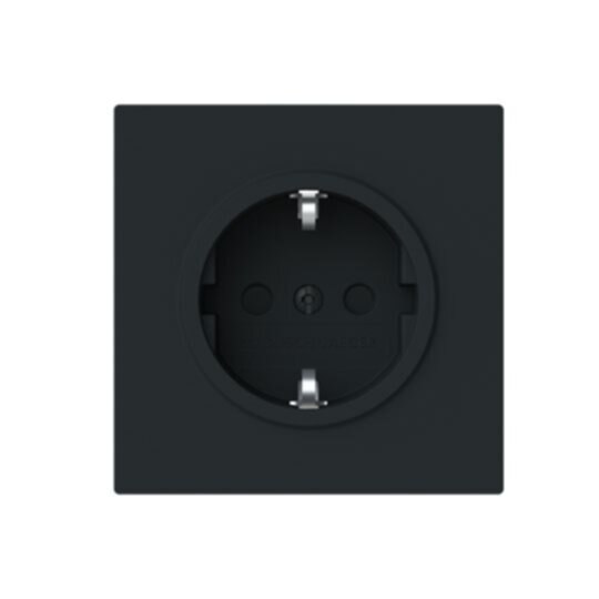 Busch-Jaeger Busch-Jaeger Steckdose 1-fach schwarz matt Unterputz mit BS 23 EUCB-45M IP20
