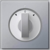 Gira Abdeckung m.Knebel alu Jalousie, TX44 066665