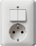 Gira Schuko-Serienschalter. rwsgl 017503