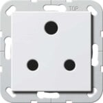 Gira Steckdose Round Pin 15A abschaltbar reinweiß 277403