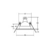 Brumberg 01-70020 NV-Einbaustrahler 50W GX5,3Eisen starr mattchrom Sprengring – Bild 4