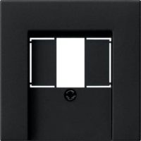 Gira Abdeckung schwarz TAE USB 0276005