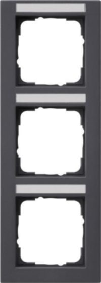 Gira Abdeckrahmen 3fach anthrazit senkrecht,bruchsi. 110323