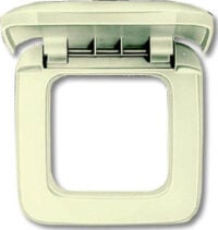 Busch-Jaeger Rahmen 1-fach weiß, mit Klappdeckel 2518-212