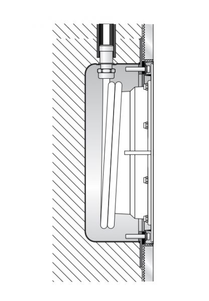BEGA Einbaugehäuse gr Edst Ø320mm H95mm 71269