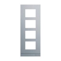 Busch-Jaeger Frontplatte 4-fach weiß Aluminium 41394CF-W-03 135x349x20,5mm