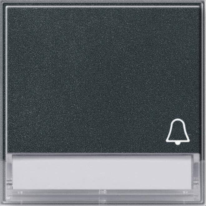 Gira Gira Wippe Klingel anthrazit mit Schriftfeld., TX44 067367